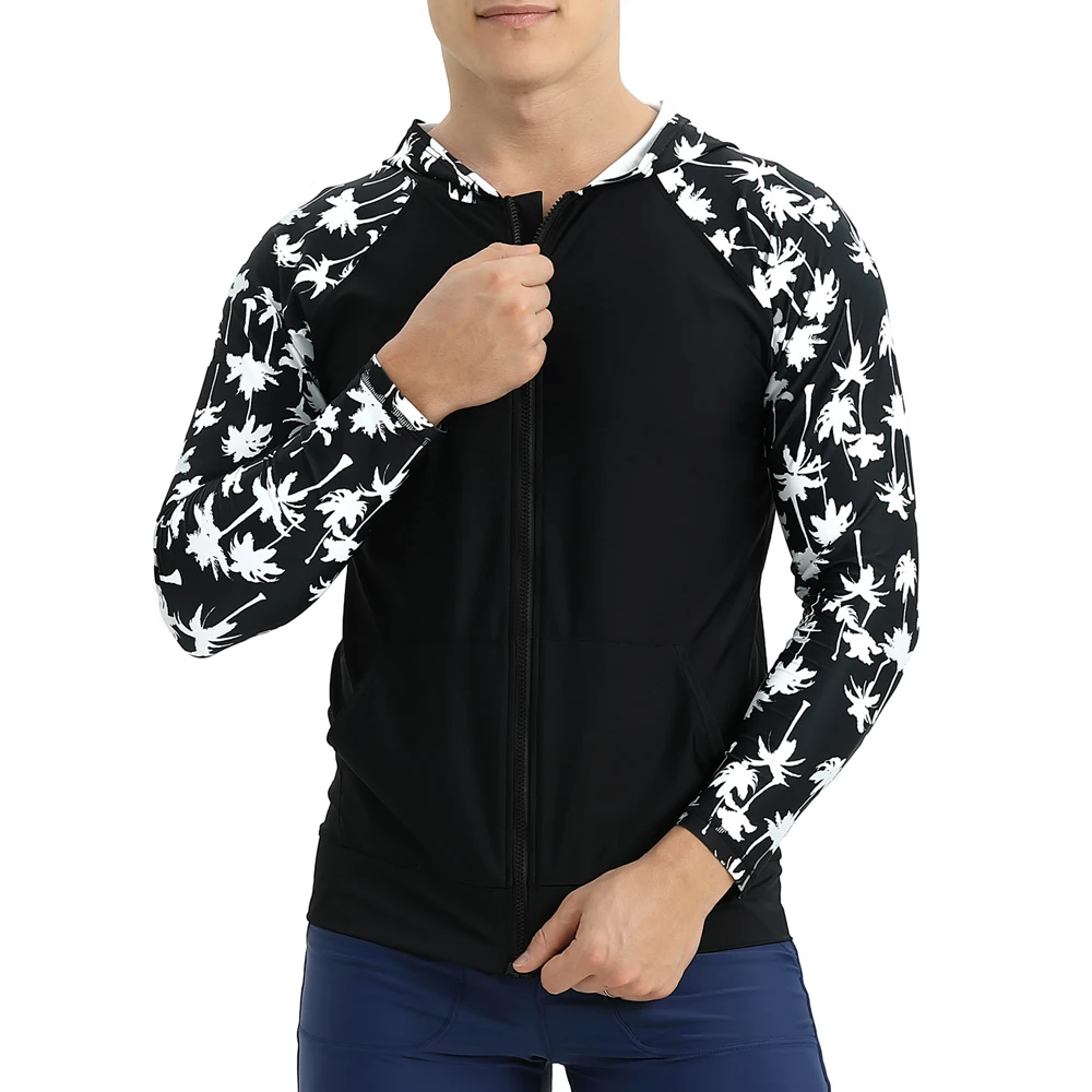 

Мужская толстовка Rashguard, сухая рубашка, костюм для серфинга, мужская рубашка для дайвинга, УФ-защита, топ для защиты от сыпи UPF 50 +, однотонная ...