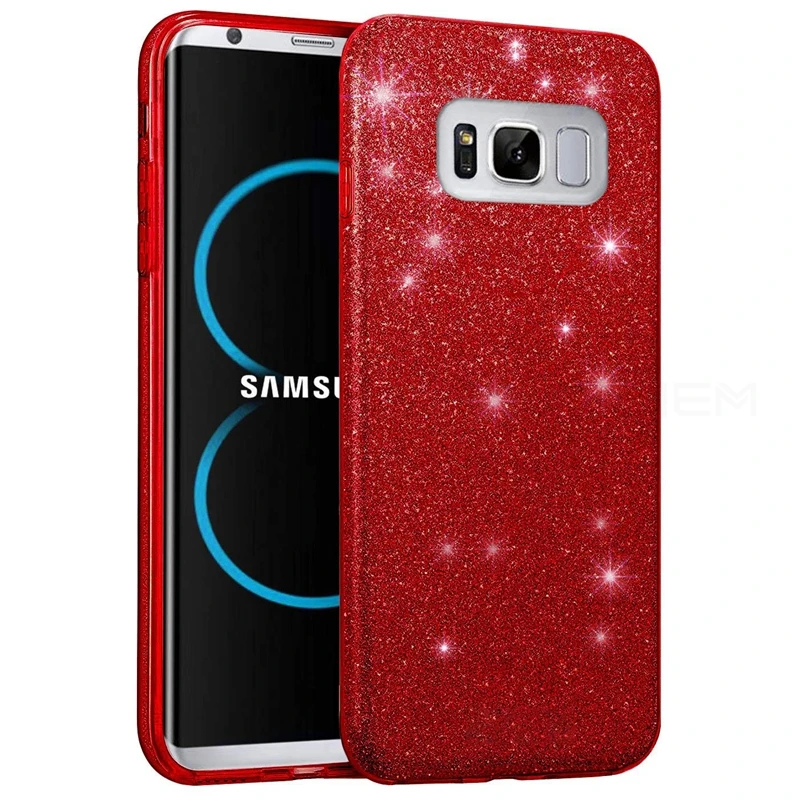 Red Стойкий к падениям, сделан из ТПУ+ ПК+ блестящий чехол для samsung Galaxy J4 J6 плюс A6 A8 J8 A7 A750F J2 Pro J3 J5 J7 Prime 2 Neo мягкий чехол - Цвет: Red