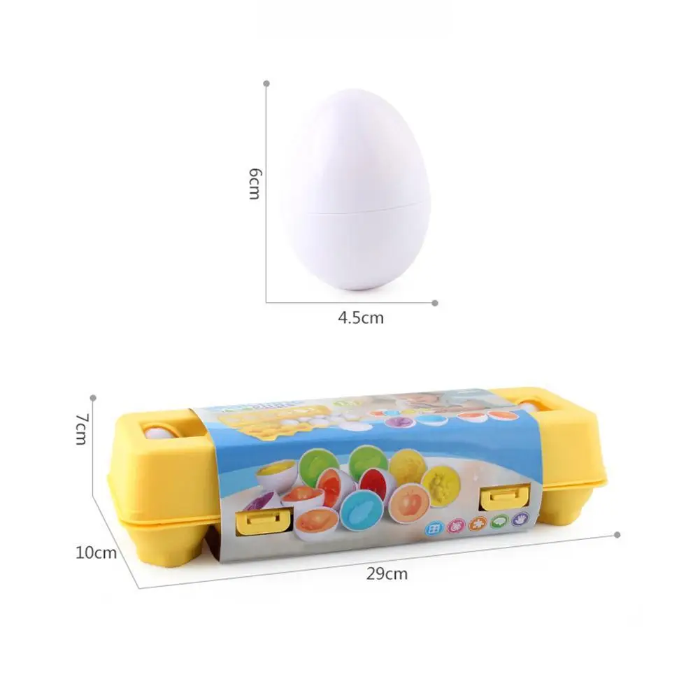 

Montessori Eggs Simulation Egg Early Educational Educational Color Toys Recognize