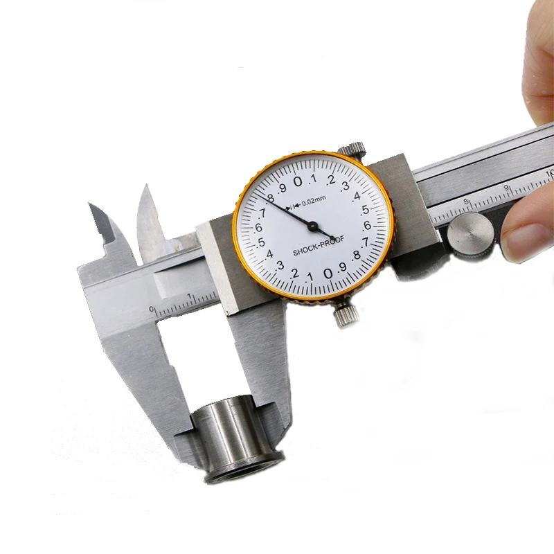 

Верньерный калибр, калибр, рулетка, штангенциркуль из нержавеющей стали, верньерный микрометр, 1 шт., 0,02 мм, 0-150 мм, 6 дюймов