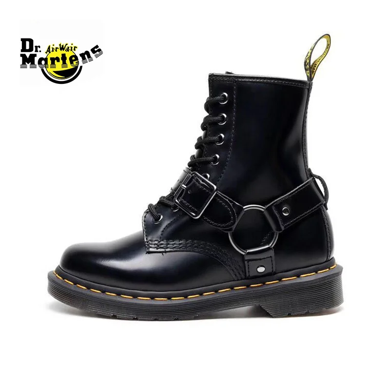 

Dr.Martens Women 1460 Pascal 8 Eyes Leather Strap Buckle Doc Martin Ankle Boots Female Cool Leisure Anti-Slip Retro Army Shoes