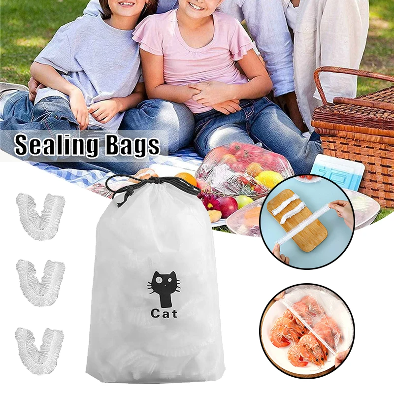 

Portable Food Storage Bags Multipurpose Elastic Waterproof Food Sealing Bag Practical Kitchen Supplies MJJ88