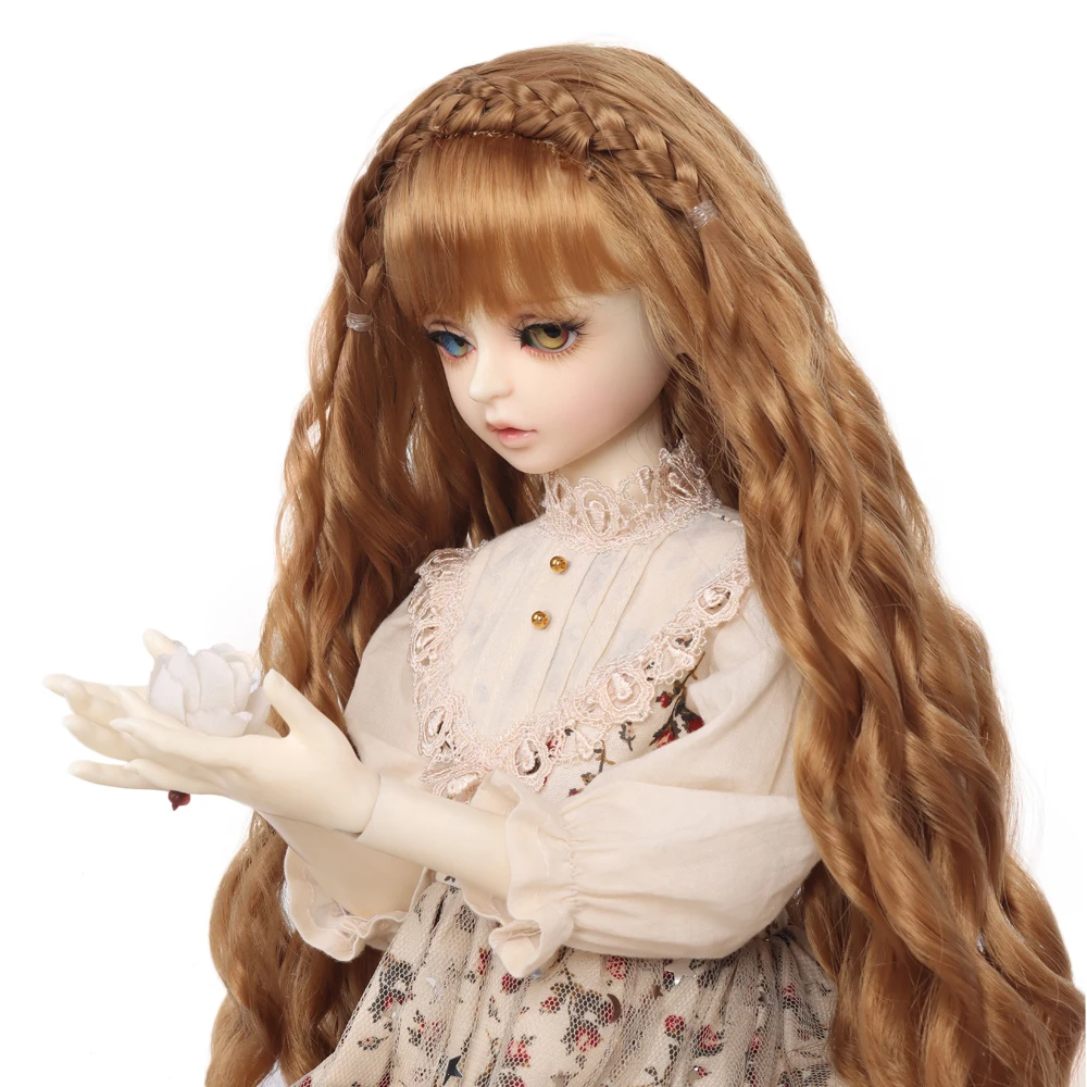 MUZIWG кукла аксессуары 1/3 BJD/SD парик для кукол длинная челка вьющиеся волосы