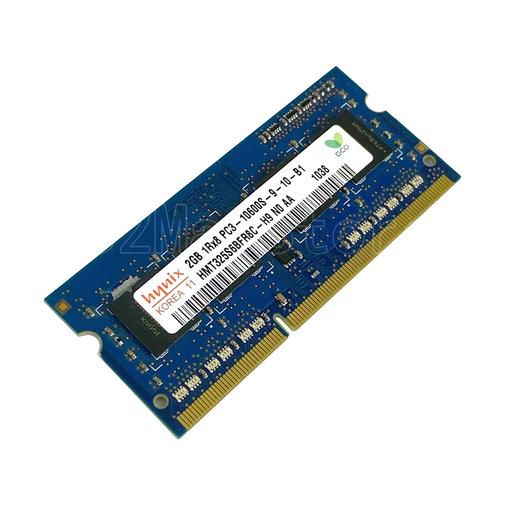 Память 2 Гб ddr3 sdram (синхронное динамическое ОЗУ) pc3-10600 1333 МГц hmt325s6bfr8c-h9 A1286 A1278 A1297