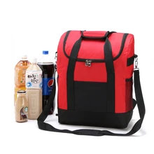 Outdoor Wine Cooler Bag Large Capacity Waterproof Fabric Leak-Proof Picnic Bag With EVA Mat Thermal Backpack