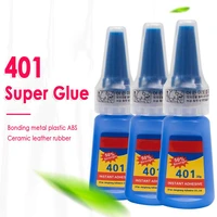 20ml 401 liquid super glue instant strong adhesive gule bond leather wood rubber metal glass multi purpose repair adhesive tslm1