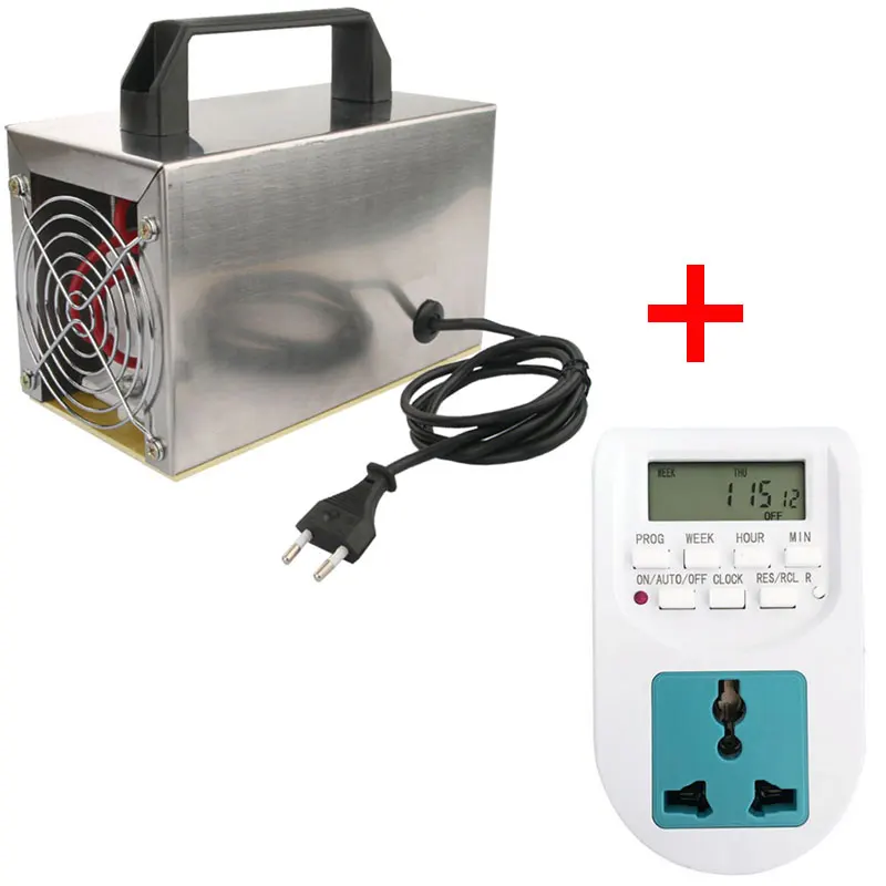 Ozone and timer 24 Гц/ч озоновый генератор озоновый аппарат очиститель воздуха дезинфекция стерилизация очистка формальдегид 220 В - Цвет: Ozone and timer