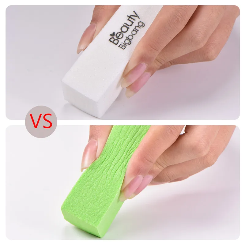 

BeautyBigBang 9cm White Sanding Sponge Nail Polish Remove File Buffer Block For Nail Polish Gel Art Manicure Buffers File