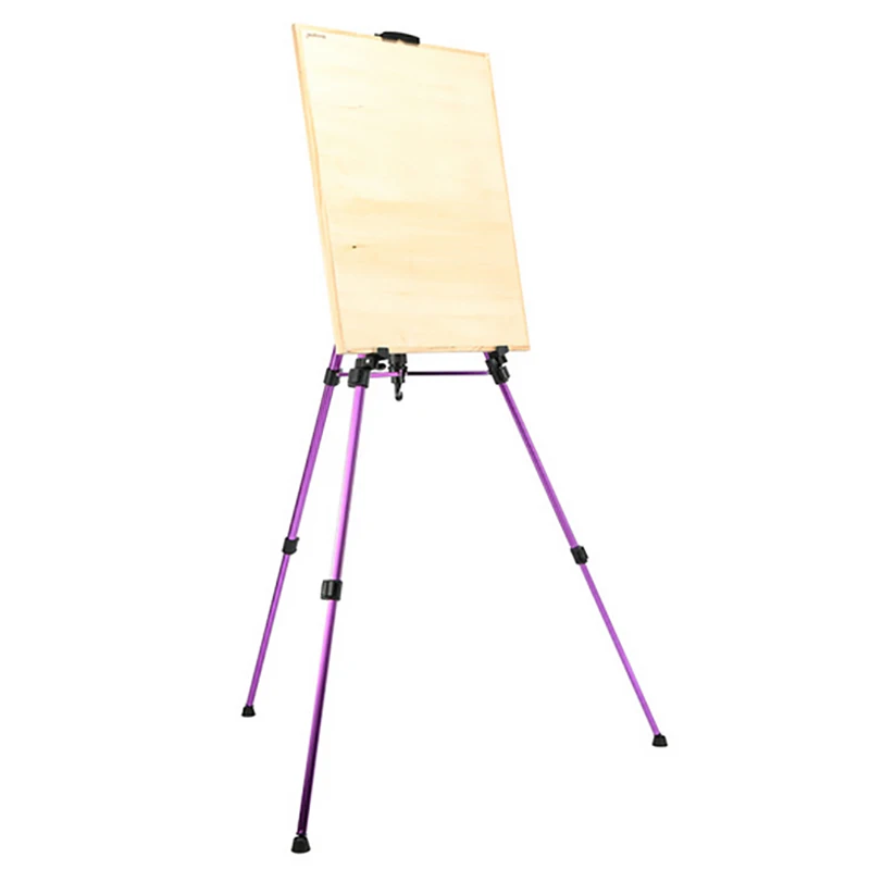 1pc Colored Easel Aluminium Alloy Folding Painting Frame Artist Adjustable Tripod Display Shelf With Carry Bag Outdoors | Канцтовары для