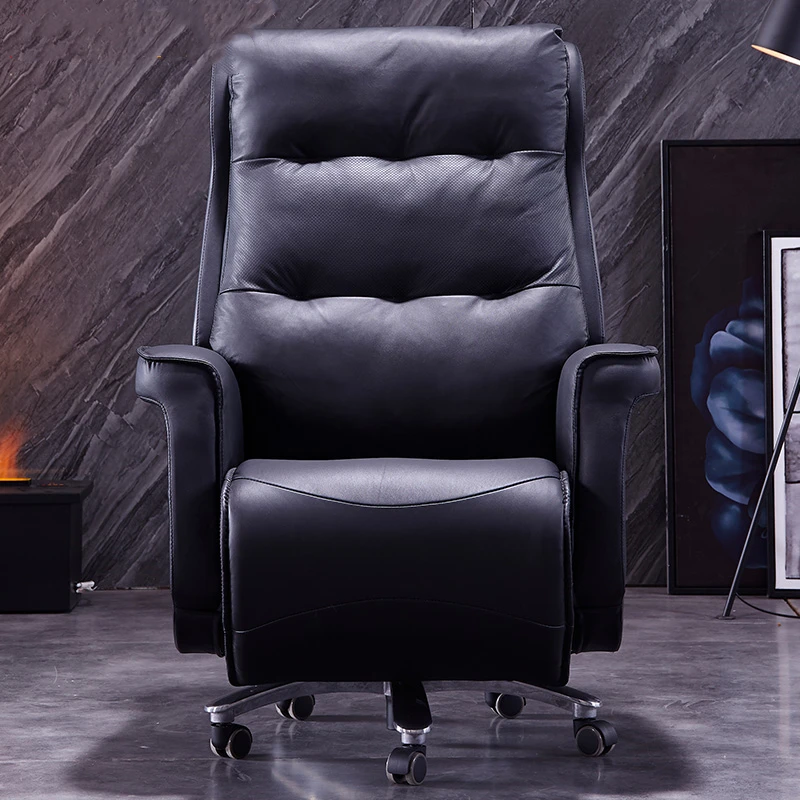 Высококачественное офисное кресло Boss из натуральной кожи удобное откидное