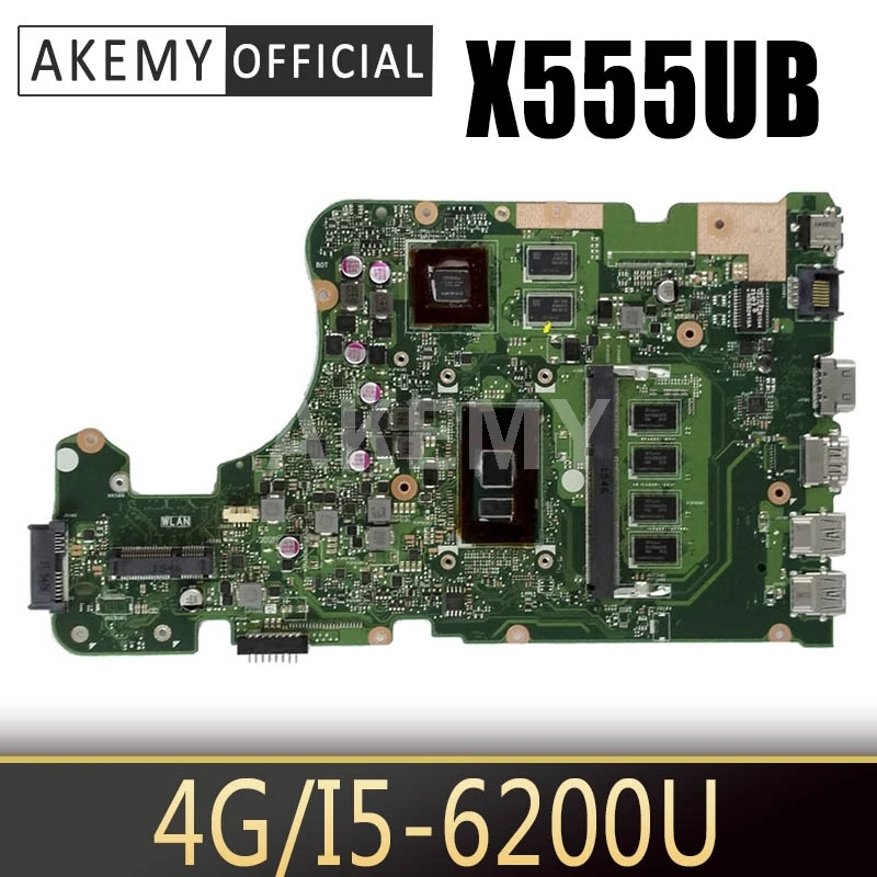 

X555UB 4G / I5-6200U GT940M для Asus X555UQ X555UF X555UJ X555UB материнская плата Mainboard 90NB0AQ0-R02400