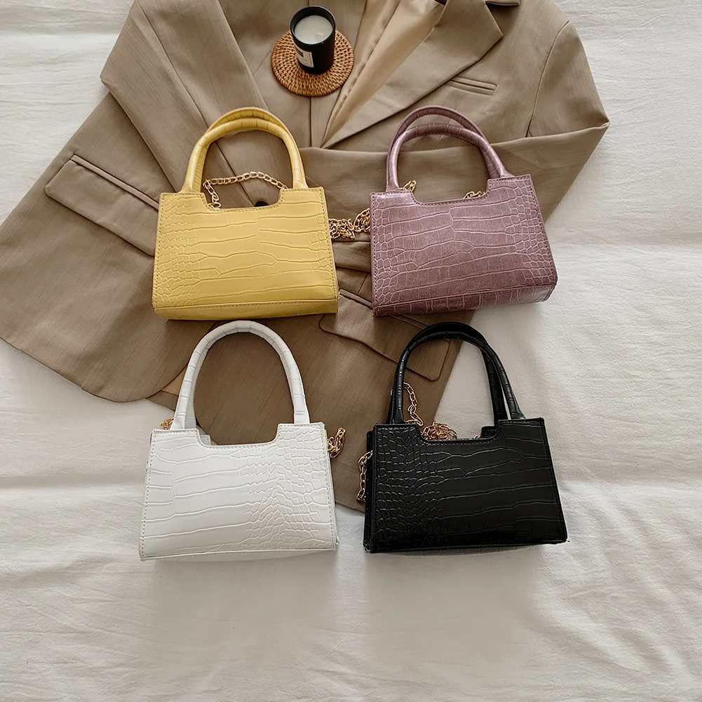 

Fashion Alligator Pattern Handbags Women Shoulder Bags Female Casual Solid Messenger Bags for Ladies femmes sacs bandoulire