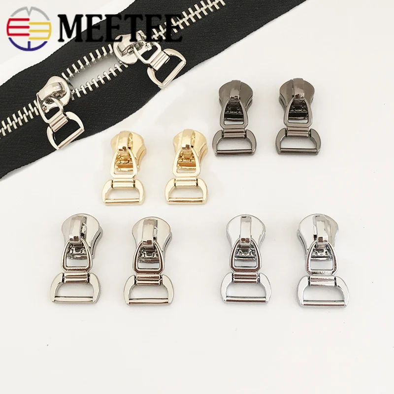 10 шт. Экологичные слайдеры на молнии Meetee для 5 # металлический пуховик сумка