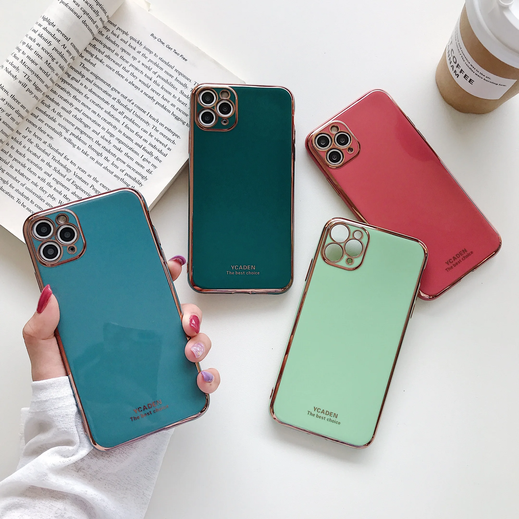 Роскошный мягкий защитный чехол с покрытием для телефона iPhone 11 Pro X XR XS Max 6 7 8 Plus SE 2