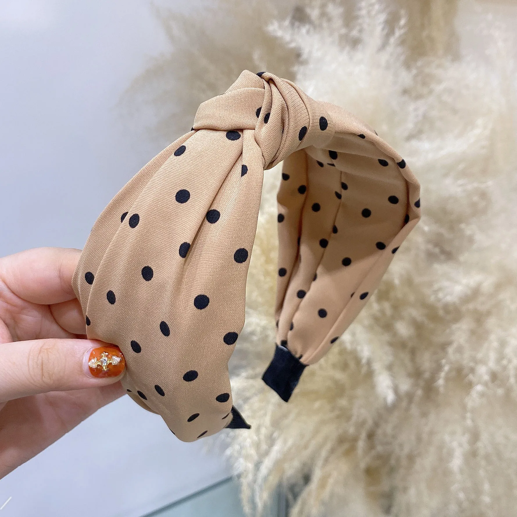 

2020 New Fashion Women Hair Accessories Summer Lace Point Hairband Soft Fresh Headband for Adult Turban for Wholesale