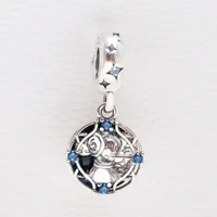 amas genuine 925 sterling silver starr warrs princess leia pendant fit original charm bracelet jewelry