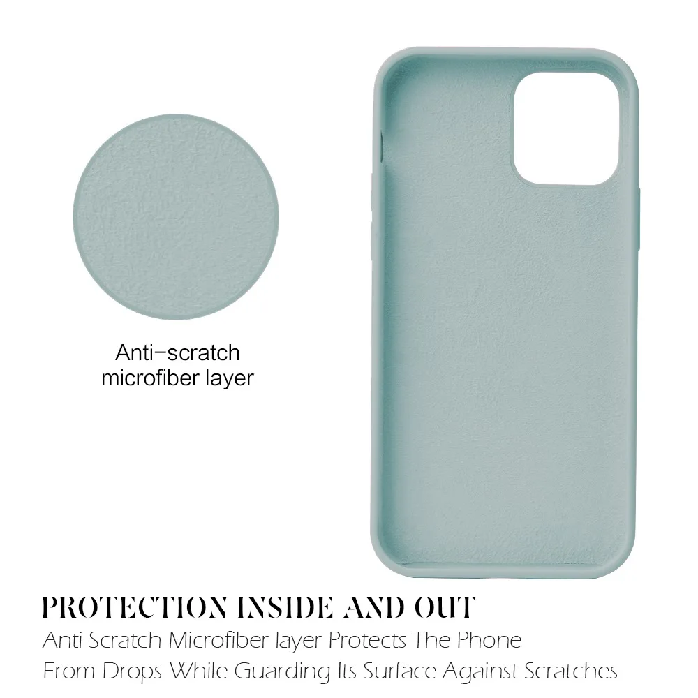 

Full Protection Silicone Soft Cover for iPhone 12 Phone Case