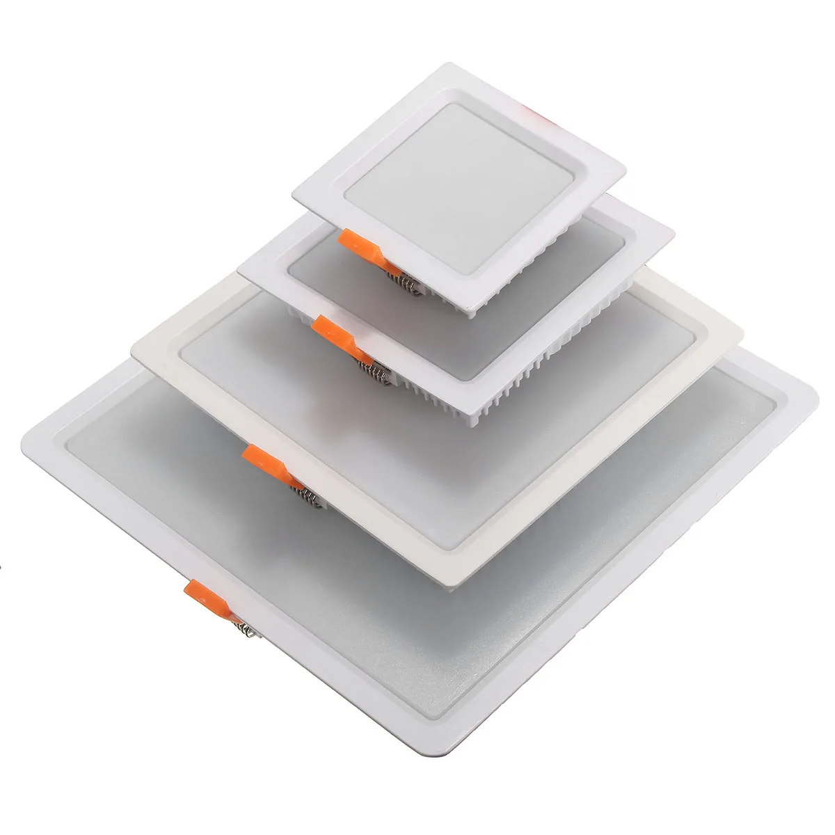 

Ultrathin Recessed Downlight Square LED Panel Lights Lamp AC85-265V Fixture Recessed Ceiling Down Lights Lamp Warm White