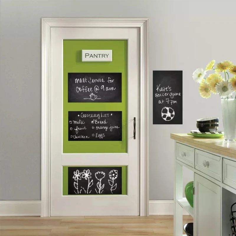 

Rectangular Combination Blackboard Wall Stickers Children's Graffiti Large Stickers Can Be Removed Self Adhensive DIY