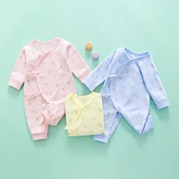 newborn baby girl boy romper long sleeve jumpsuit cotton print pattern baby clothes set infant toddler suit