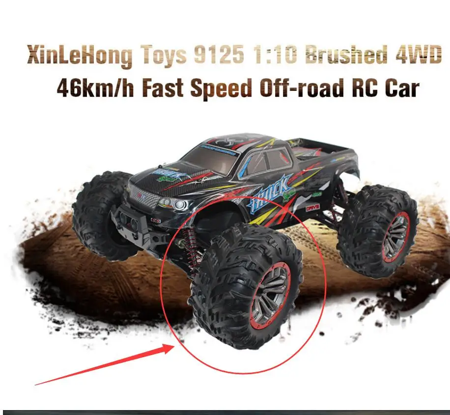 4 шт./лот радиоуправляемая автомобильная шина для XLH Xinlehong 9125 1/10 RC гоночные