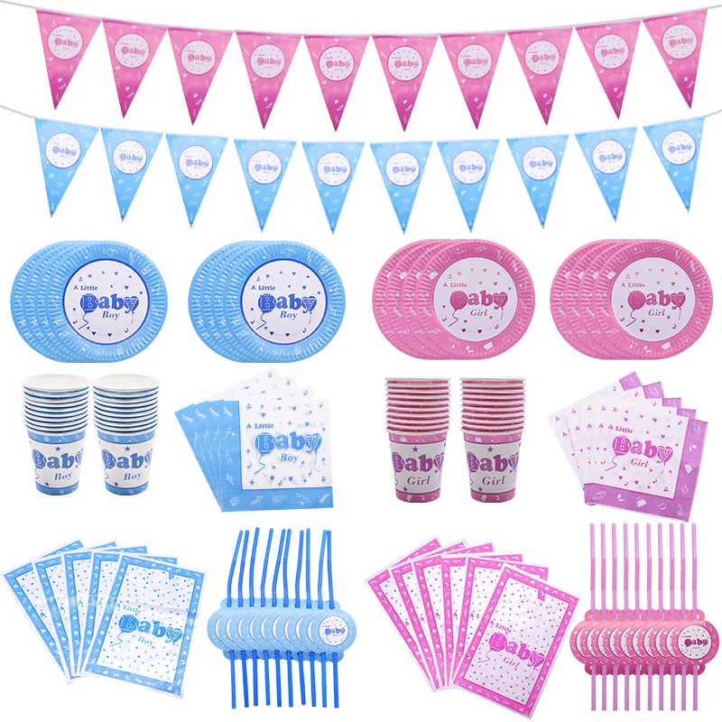 Одноразовая посуда для маленьких мальчиков и девочек кружки тарелки салфетки