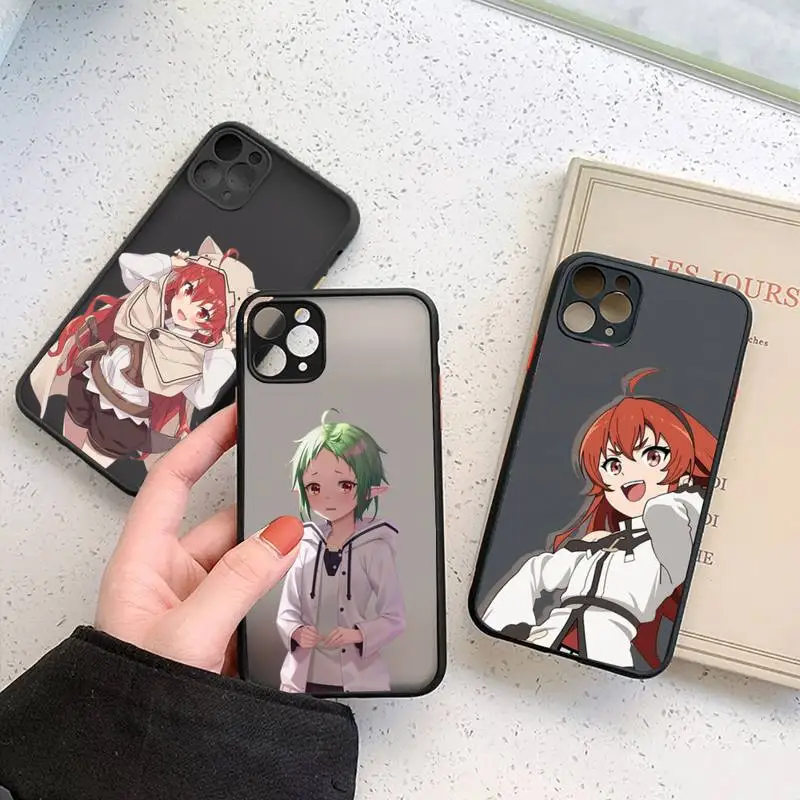 

Mushoku Tensei Anime Phone Case For iphone 13 12 11 7 8 plus mini x xs xr pro max matte transparent cover