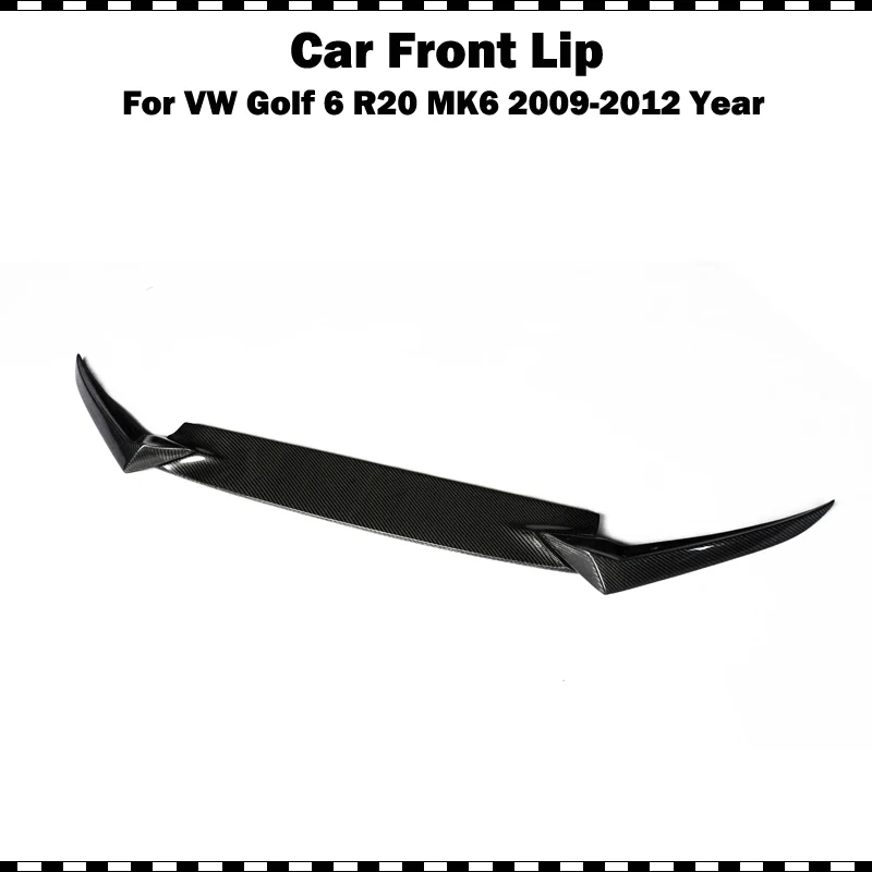 OSIR Стиль углеродного волокна переднего бампера губы для VW Golf 6 VI MK6 R20 бампер 2009 ~ 2012