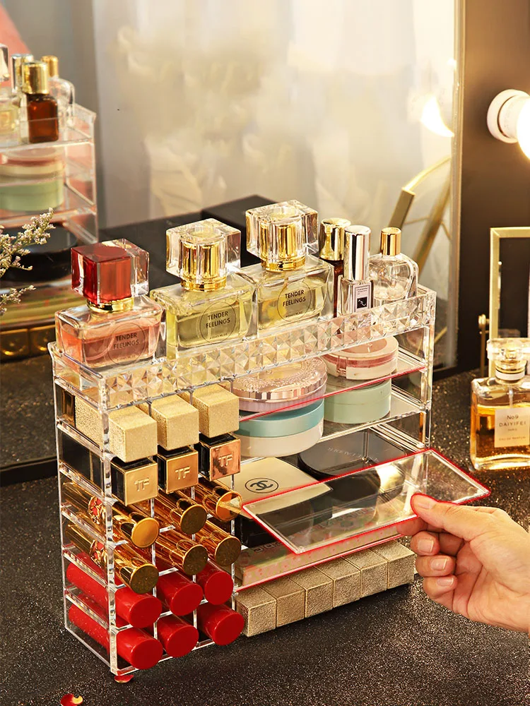 Органайзер для макияжа коробка хранения пудра помада румяна Eeye Shadow