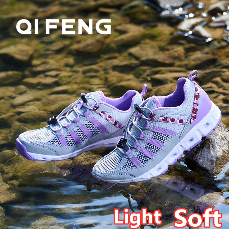

High Quality Aqua Shoes Men Water Antiskid Quick Drying Slip-on Sandals Breathable Mesh Sneakers Light Hiking Shoes Women Summer