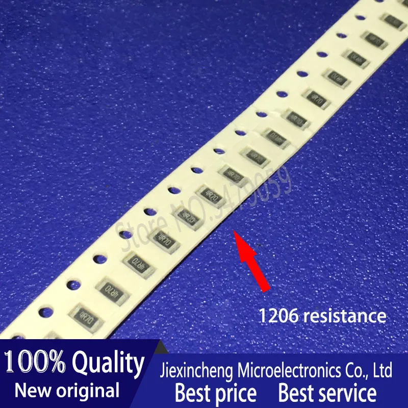 100PCS 1206 0.1% 10R 100R 2K 10K 100K 1M 2M 25PPM High precision low temperature Chip resistor |Запасные части| |