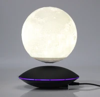 new strange gift office desk decoration magnetic levitation 6 inch moon globe ufo base floating night light
