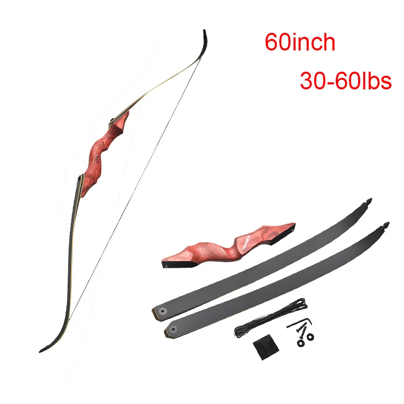 60 дюймовый стрельба из лука взлет вес 30 фунтов Рекурсивный лук Рисование правая