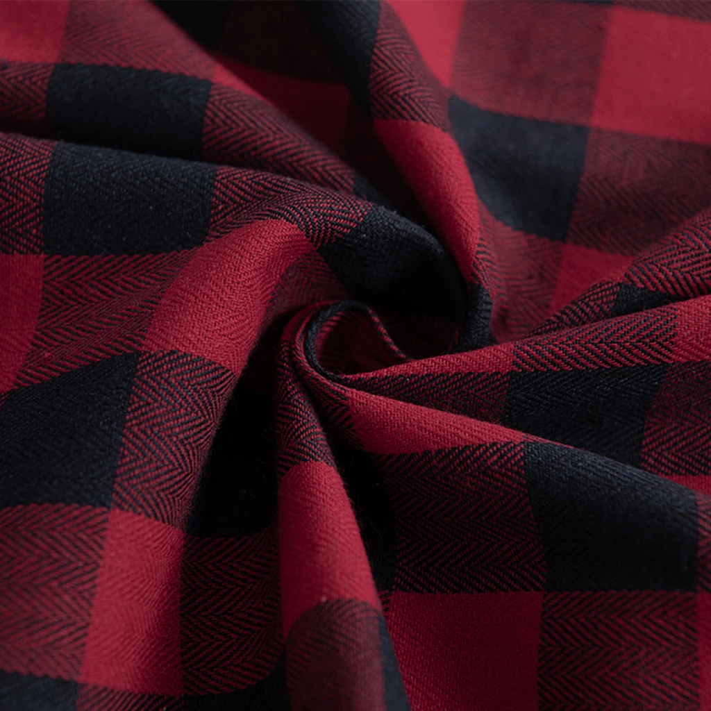 

Tie Up Shade Buffalo Plaid Gingham Fit Farmhouse Window Curtain 42x63' Red