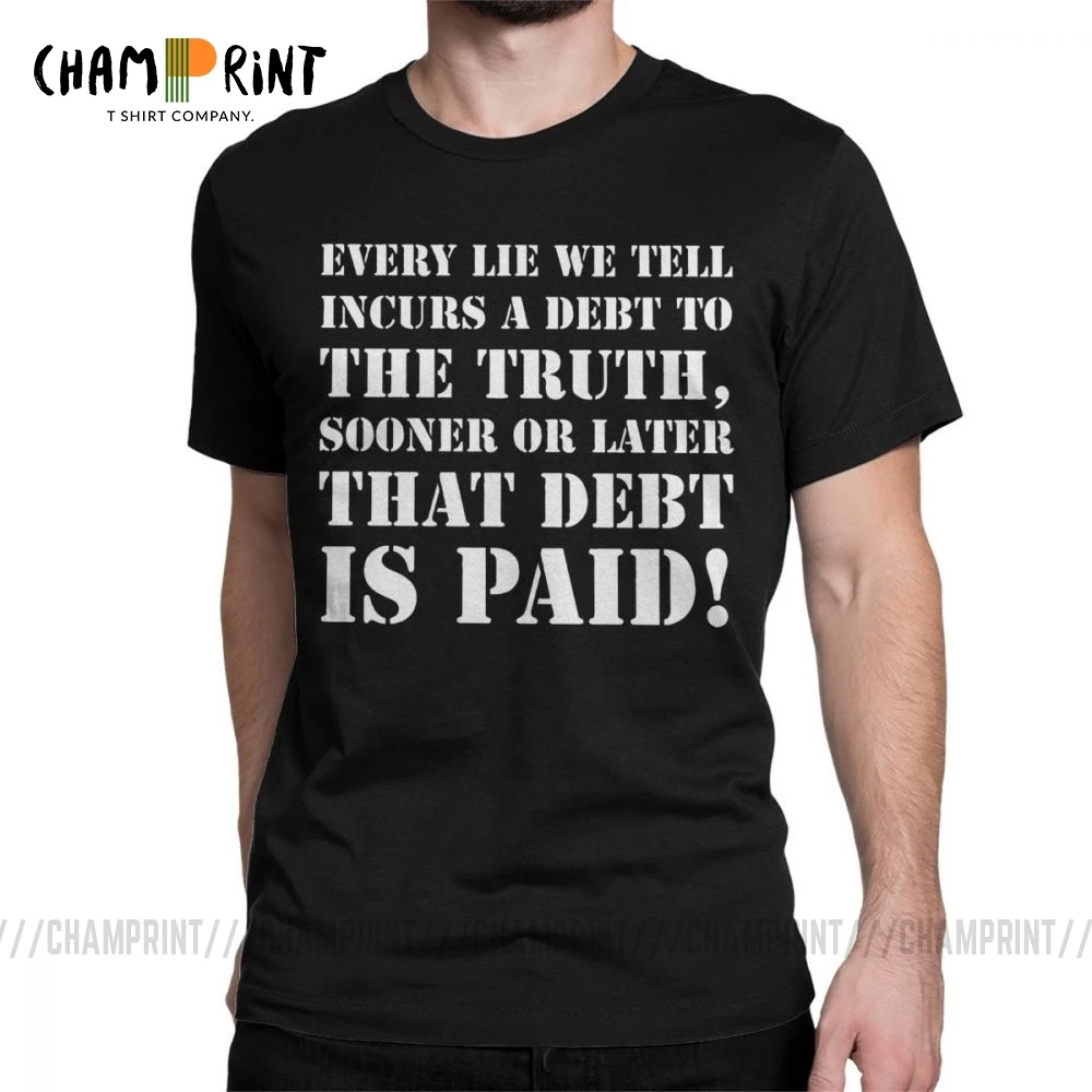 Мужская футболка с надписью Pay For Lie Чернобыль знаменитые серийные сцены