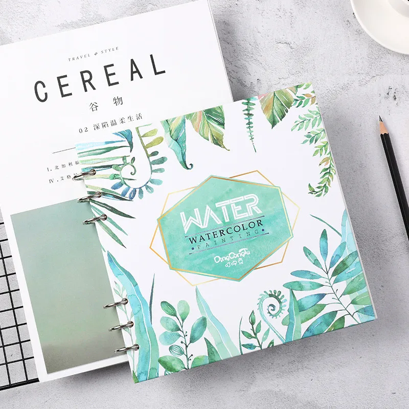 Спиральный блокнот для акварельной живописи 300 GSM свободный лист пустая бумага