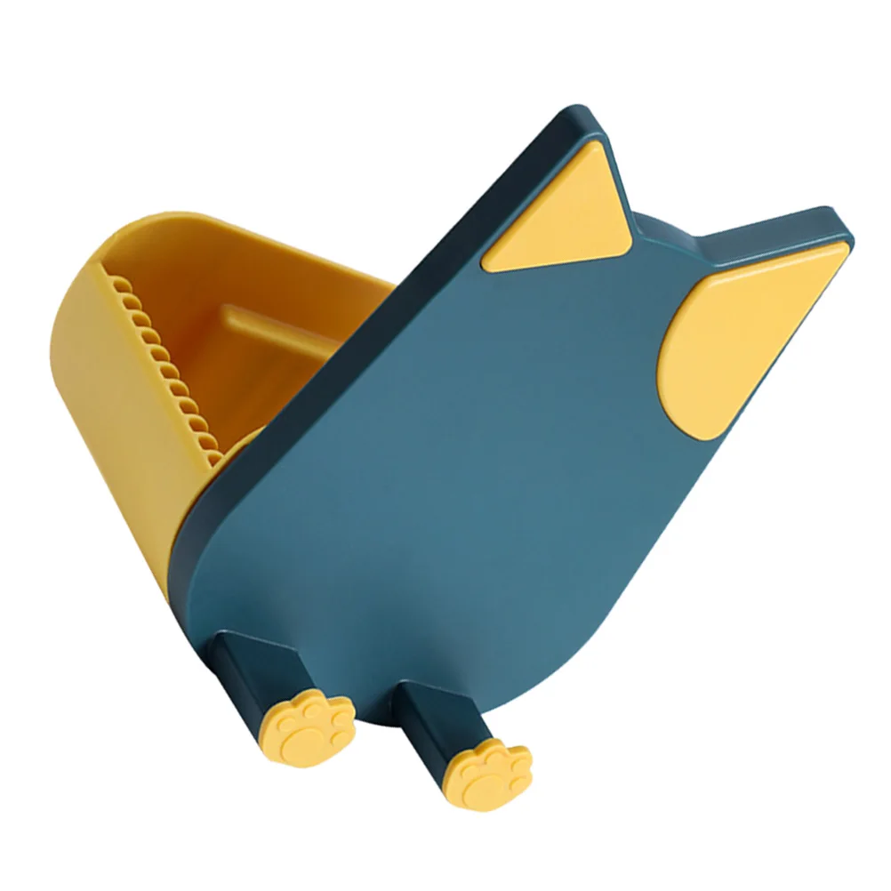 

1PC Punch Free Pot Lid Rack Kitchen Cookware Organizer Holder Wall Mount Cabinet Cutting Board Hanging Holder Blue Yellow