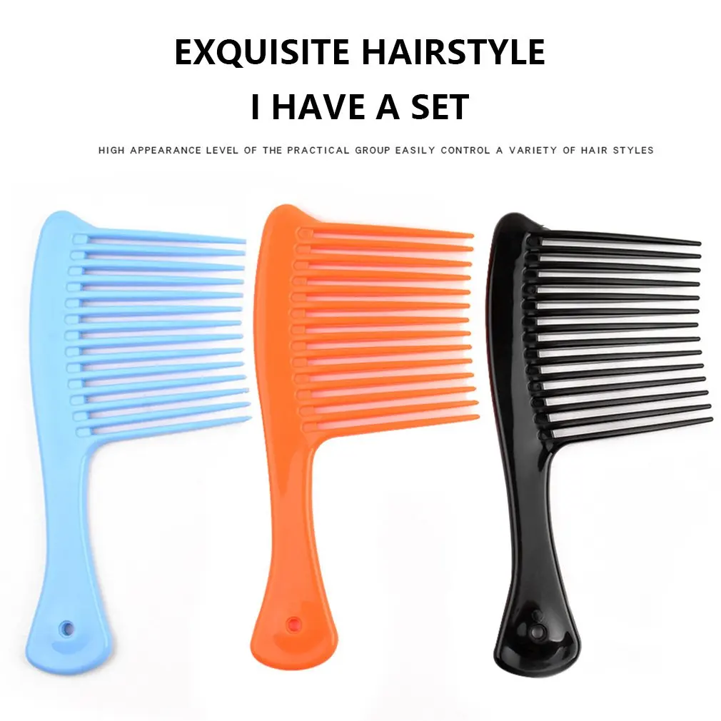 

Hair Wig Comb Portable Size Wide Teeth Comb For Long Hair Combing ABS Long Teeth Comb Stronger Suitable For Female