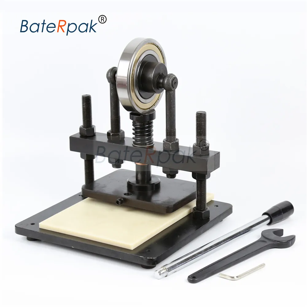 

20x14cm BateRpak Hand pressure sampling machine,photo paper,PVC/EVA sheet mold cutter,manual leather mold /Die cutting machine
