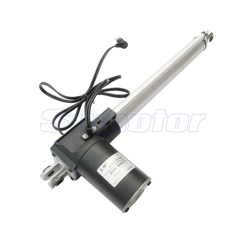 Набор 2 шт. ход 300 мм 12 дюймов линейный актуатор постоянный ток 24 В 600 100 кг