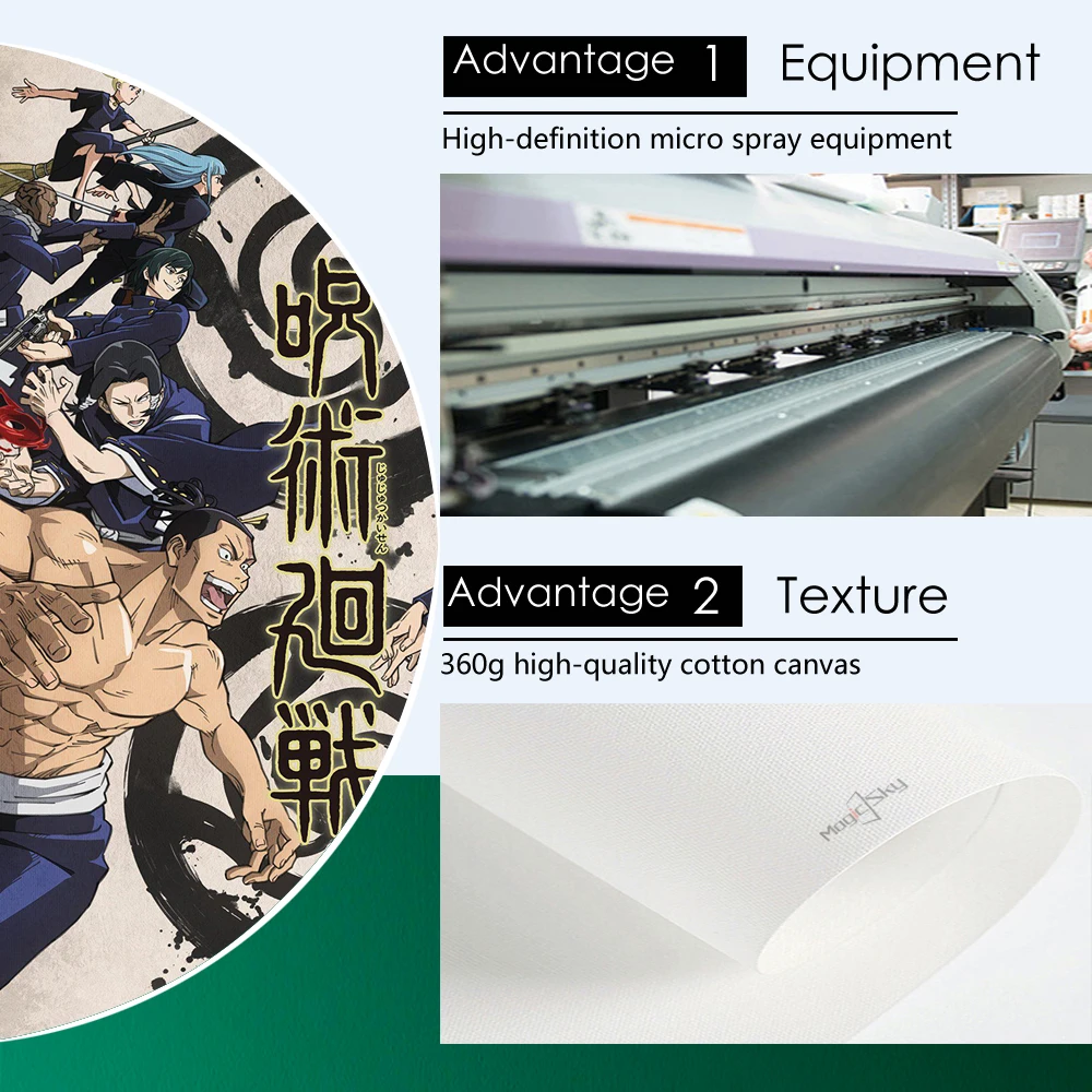 

Classic Japanese Anime Jujutsu Kaisen Canvas Posters on the Wall Vintage Wall Art Pictures for Living Room Bedroom Home Decor