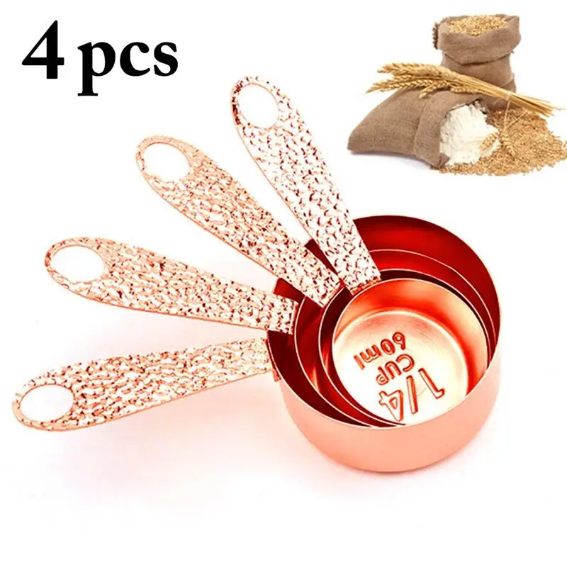 

4Pc Stainless Steel Measuring Spoon Sets Multifunction MIni Stackable Teaspoons Cake Baking Flour Measuring Spoons Kitchen Tools