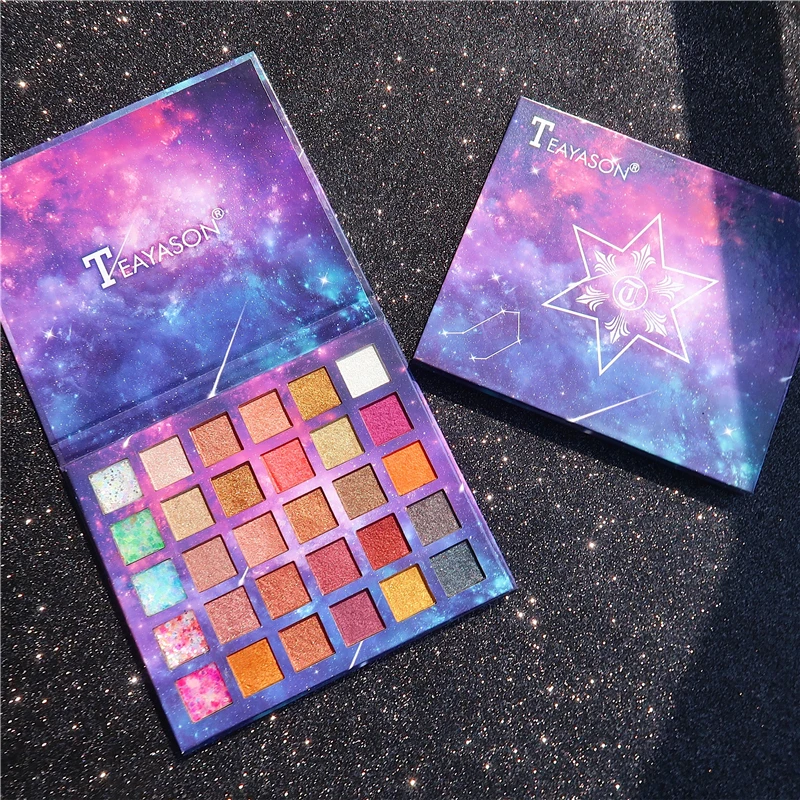 Палитра теней для век палитра макияжа косметика Алмазный блеск металлик 30 цветов