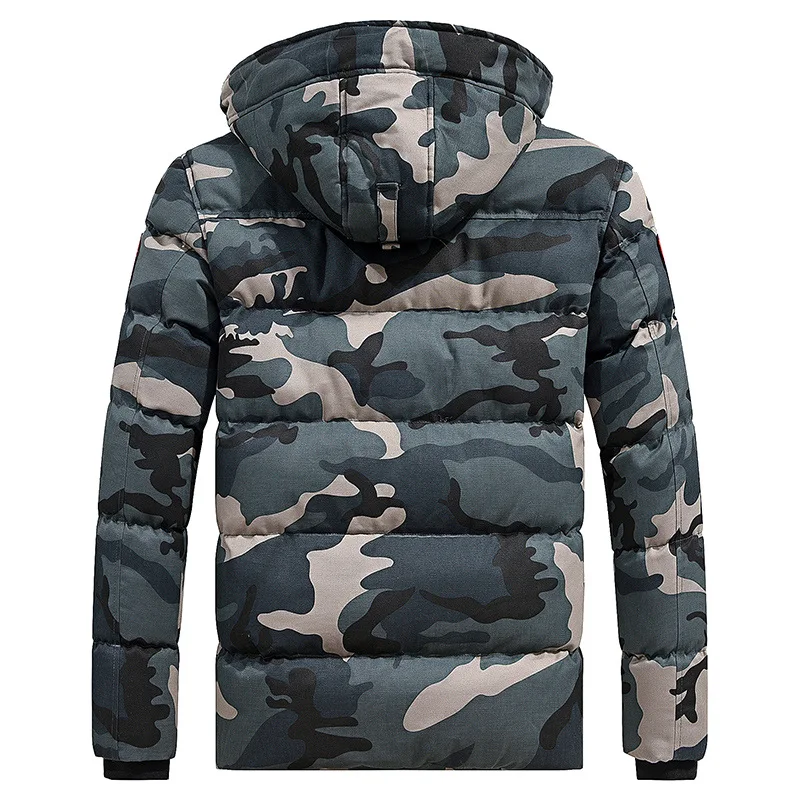 

Plus Size M-XXXL 4XL 2020 Padded Winter Jacket Men Coat Clothes Thick Keep Warm Military Camouflage PARKAS