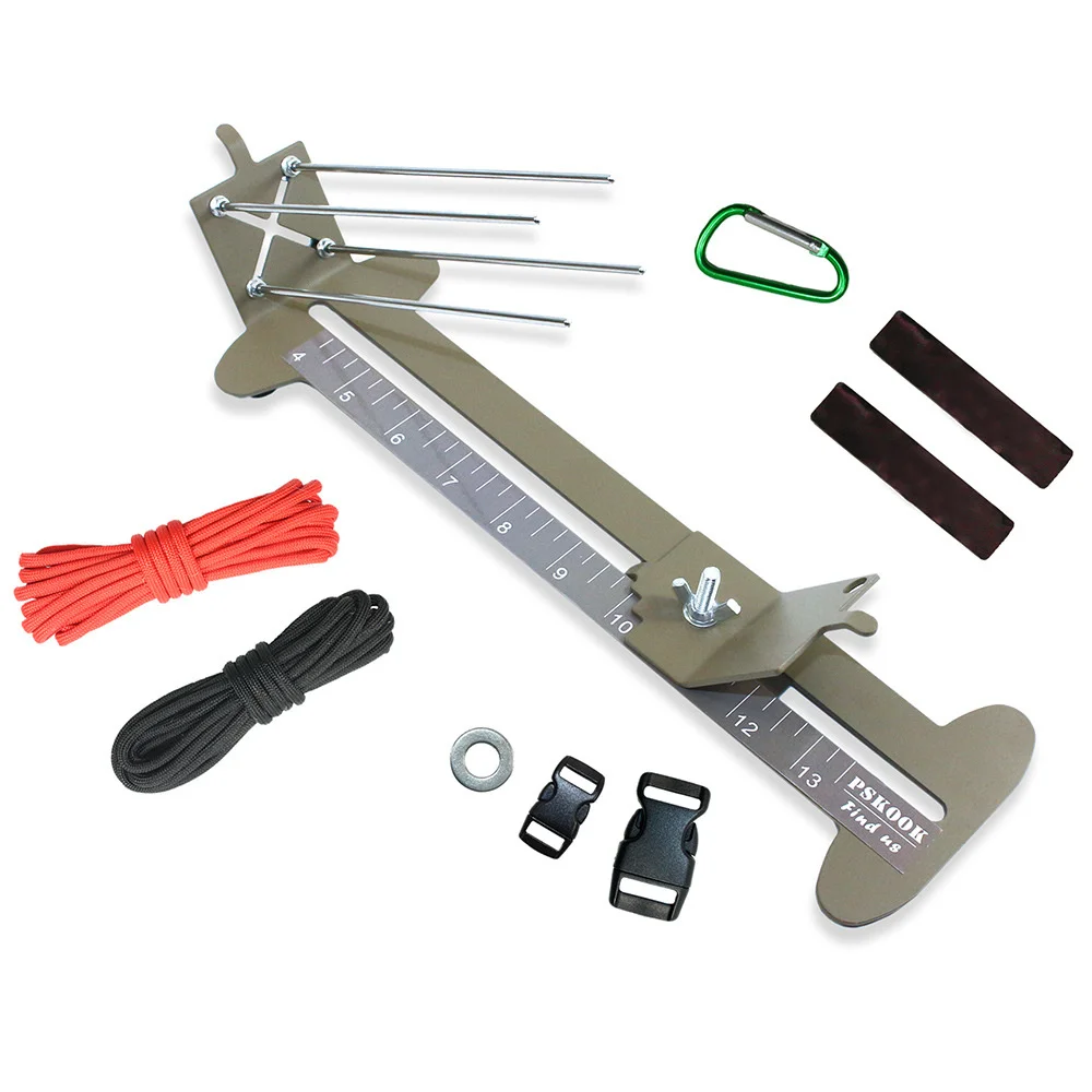 

New Monkey Fist Jig and Paracord Jig Bracelet Maker Paracord Tool Kit Adjustable Metal Weaving DIY Craft Maker 4" to 13"