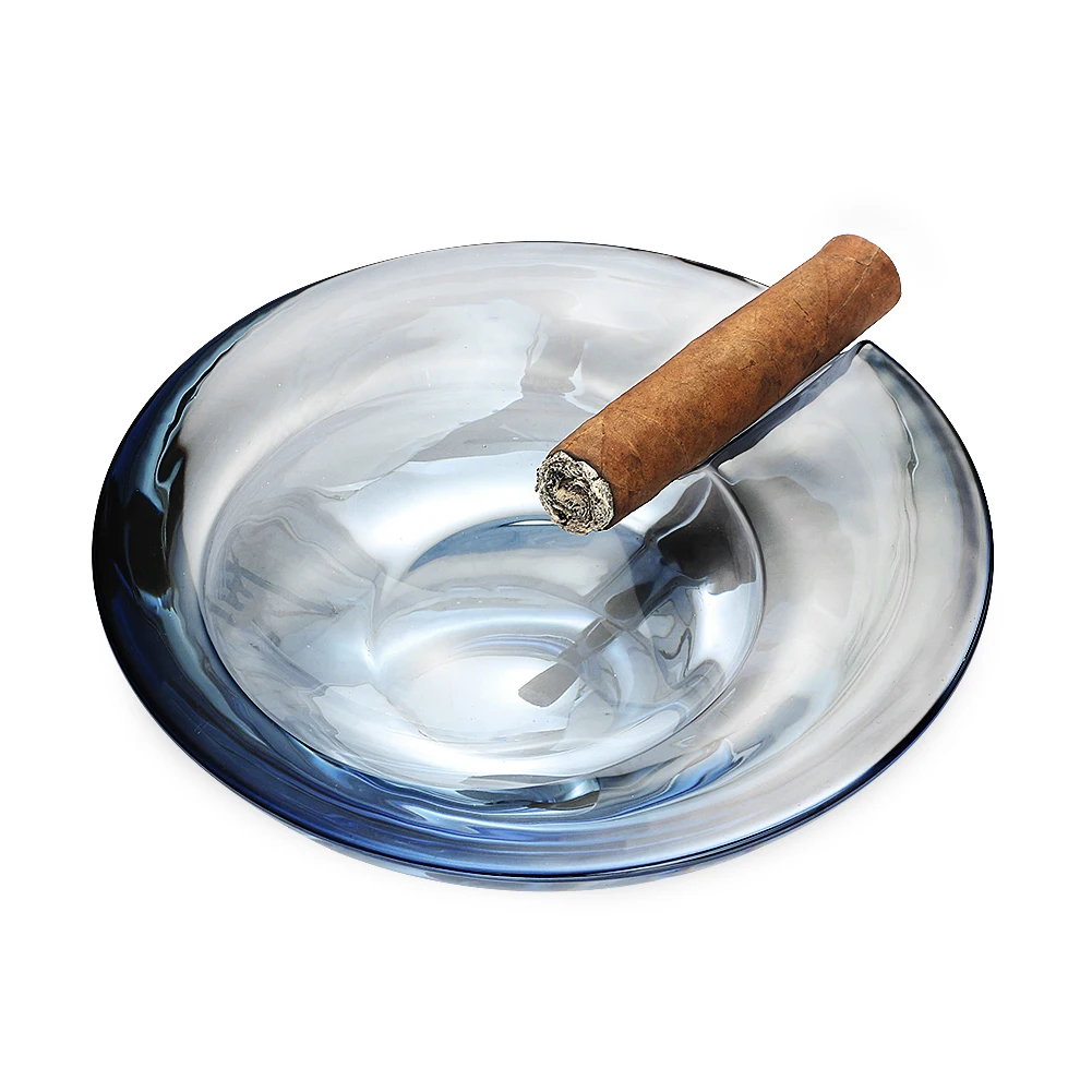 

Galiner Tobacco Cigar Ashtray Home Smoking Portable Ashtray Crystal Round 1 Ash Slot Cigar Holder Outdoor Ashtray For Friend