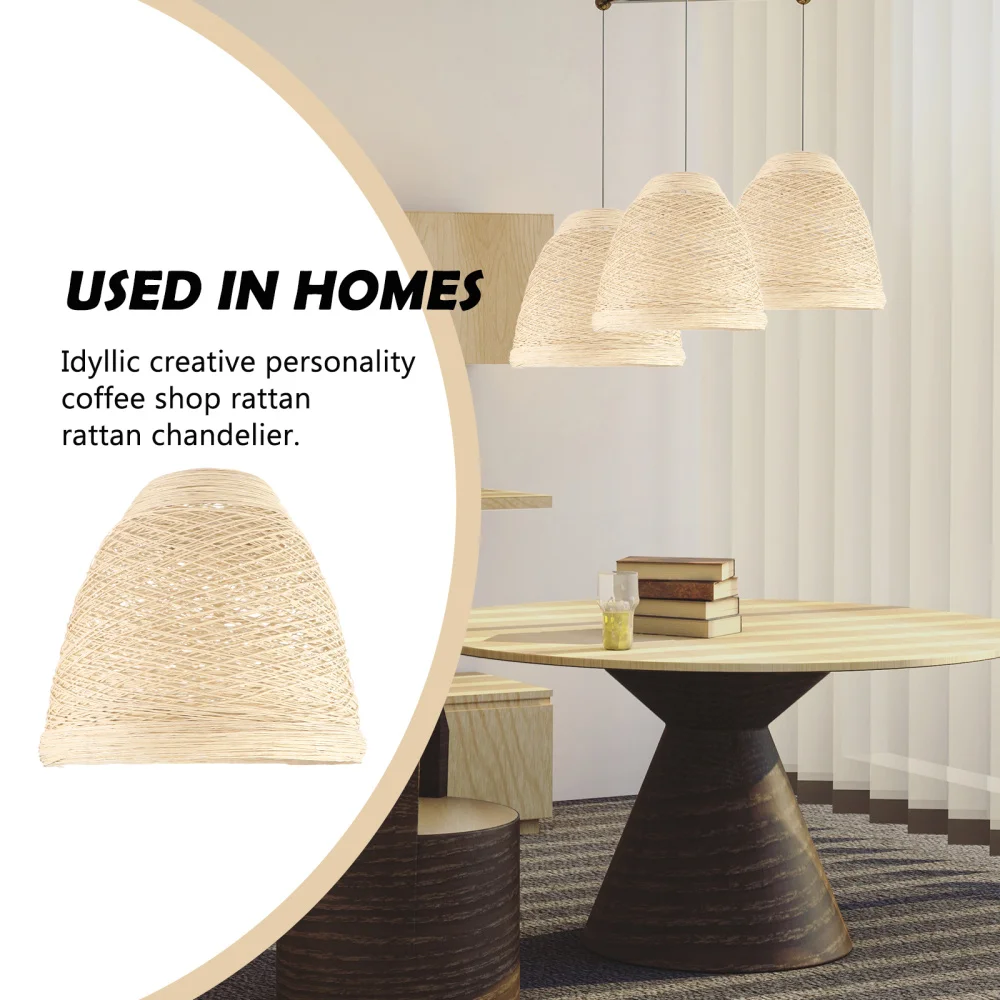 

Woven Bamboo Pendant Light Retro Rattan Pendent Light Rattan Ceiling Light