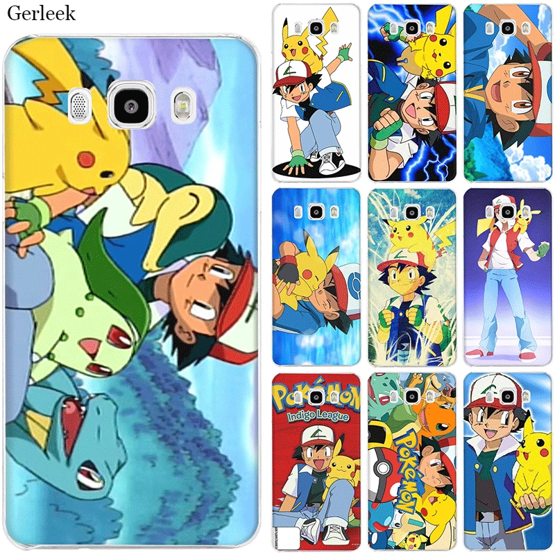 Чехол для мобильного телефона Samsung S7 Edge S8 S9 S10 Plus Note 8 9 10 M10 M20 M30 M40 Pokemons Ash и Pikachus |