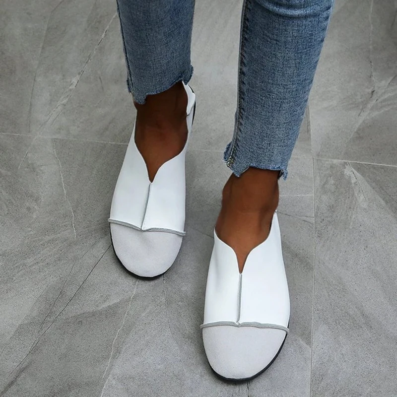 Women2021 Leather Shoes Moccasins Mother Loafers Soft Flats Casual Female Driving Ballet Footwear Comfortable Grandma Shoes