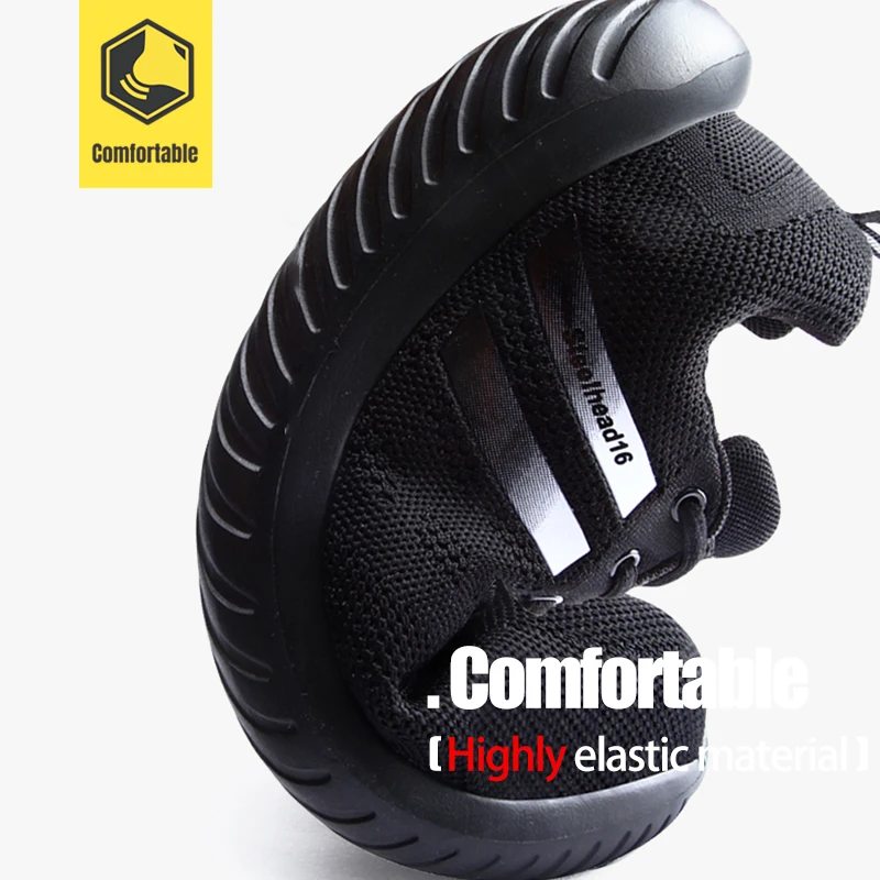 LARNMERN/Мужская Рабочая защитная обувь со стальным носком дышащая легкая с защитой